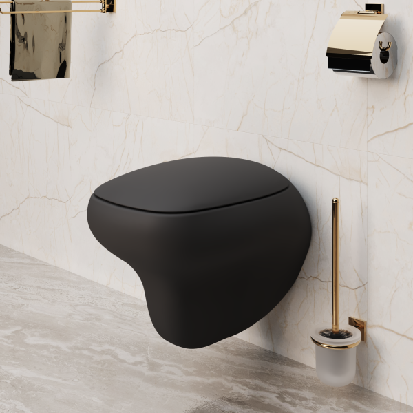 Унитаз подвесной Ambassador Diamond 123T20201R (530х405х375) черный