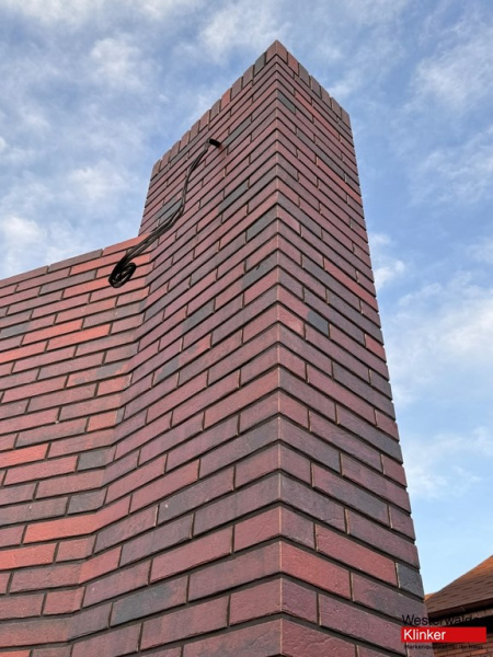 Фасадная клинкерная плитка WK125 Braun 240х52 Westerwalder Klinker