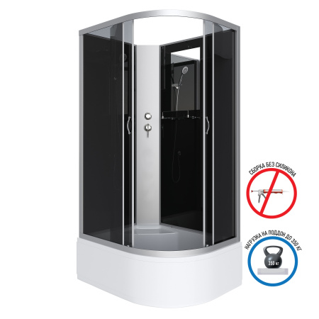 Душевая кабина Niagara Classic NG-2510-14LBK (1200х800х2000)