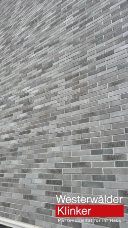 Фасадная клинкерная плитка WK123 Grau 240х52 Westerwalder Klinker