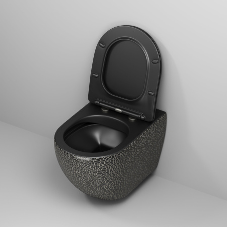 Унитаз подвесной Grossman GR-4411BBLS Color (550х365х395) черный