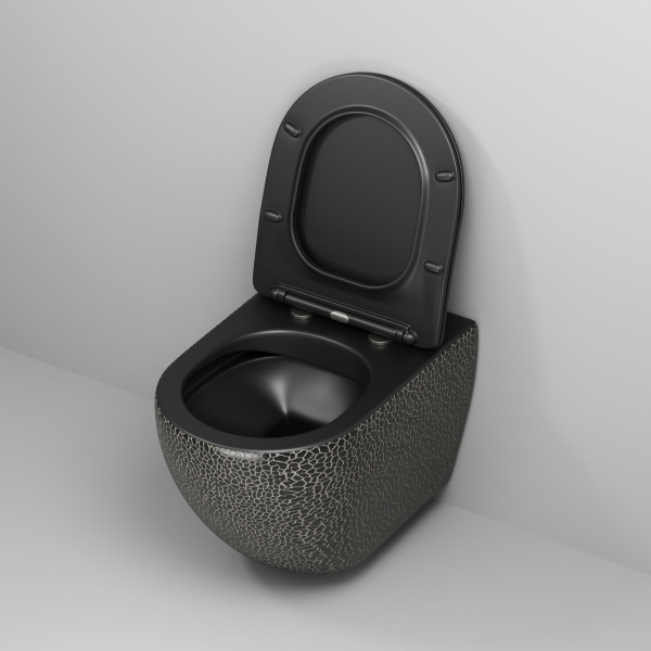 Унитаз подвесной Grossman GR-4411BBLS Color (550х365х395) черный