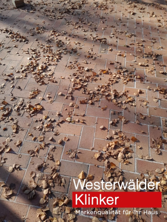 Тротуарная клинкерная брусчатка WK112RB40 Design rot braun 200x100x40 Westerwalder Klinker