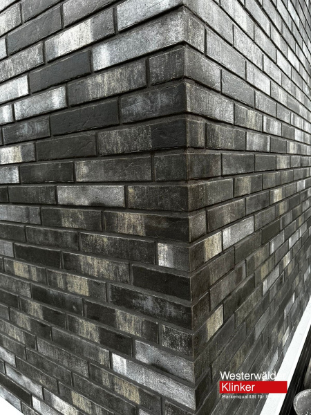Фасадная клинкерная плитка WK124 Dunkelgrau 240х52 Westerwalder Klinker