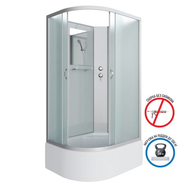 Душевая кабина Niagara Classic NG-2310-14RBK (1200х800х2000)