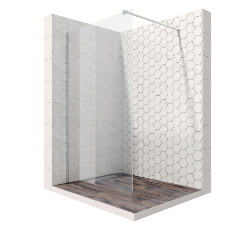 Душевая перегородка Ambassador Walk-in 15031101 90x200, прозрачное стекло