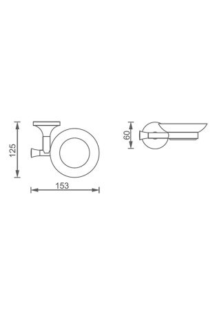 Мыльница AltroBagno Corposo 080709 Cr