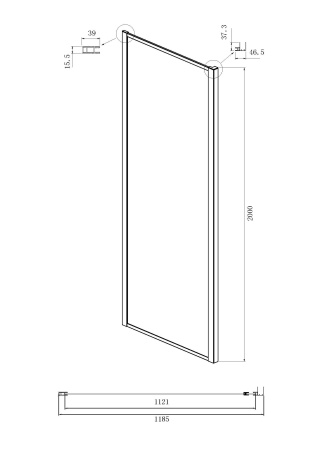 Боковая стенка Ambassador Forsa 120AX (1200x2000)