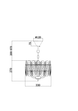 Подвесной светильник Maytoni Suite MOD122PL-03BS