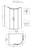 Душевой уголок Grossman Galaxy GR-4121L 120х90