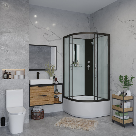 Душевая кабина Niagara Classic NG-6707-14BK (800х800х2000)