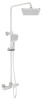 Дополнительные свойства: система ToccoFreddo, система Telescopico, система Gioco верхнего душа +/-15º, двухрежимный ручной душ, гибкий полимерный шланг с защитой от залома и гладкой поверхностью Комплектация: термостатический смеситель, телескопическая шт