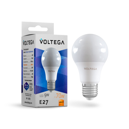 Лампа светодиодная Voltega General purpose bulb 8343 9W E27 2800K