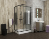 Душевой уголок Niagara Eco NG-012-14Q BLACK 120х80