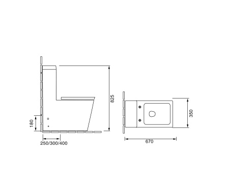 Унитаз подвесной Grossman GR-4493 Cristal (670х350х825)