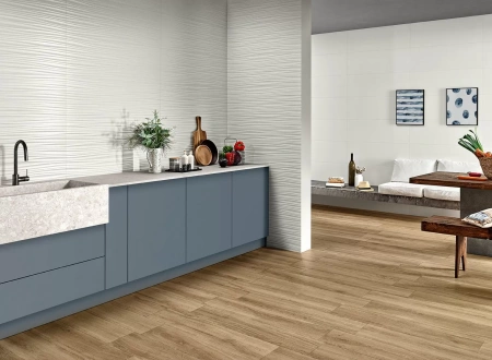 Плитка Love Ceramic Genesis Leaf White Matt Rett 30x60