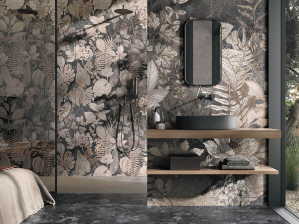 Керамогранит Naxos Mockup Lastra Floralia Nat Ret 120x278