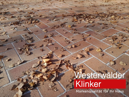 Тротуарная клинкерная брусчатка WK112RB40 Design rot braun 200x100x40 Westerwalder Klinker