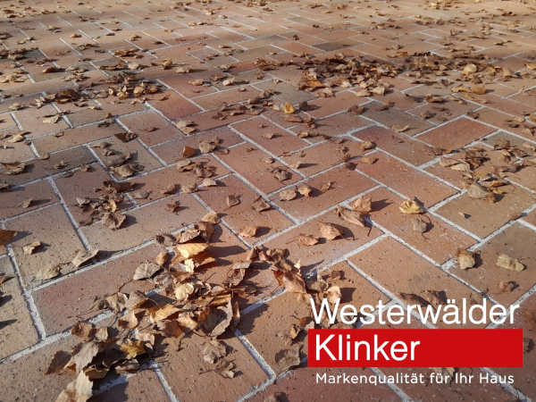 Тротуарная клинкерная брусчатка WK112RB40 Design rot braun 200x100x40 Westerwalder Klinker