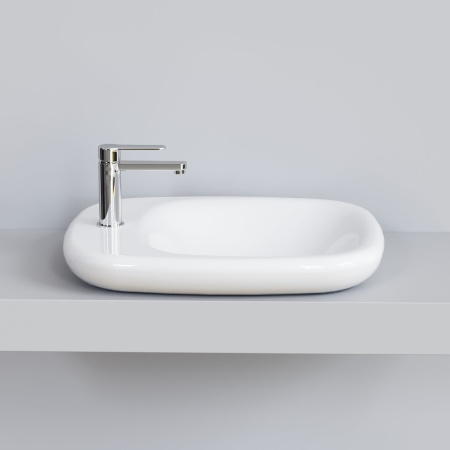 Раковина накладная Ambassador Diamond 126T20001 (540х450х100) белая