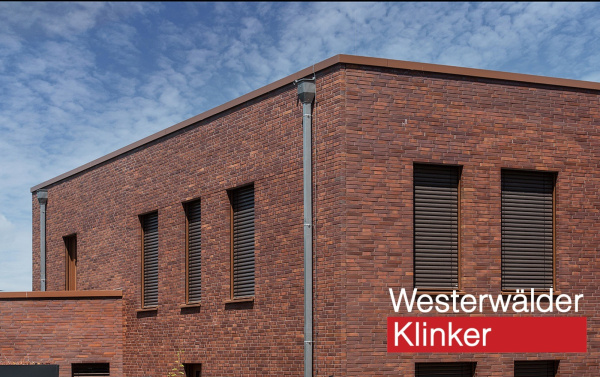 Клинкерный кирпич WK84 Rotbraunbunt 290x90x52 Westerwalder Klinker
