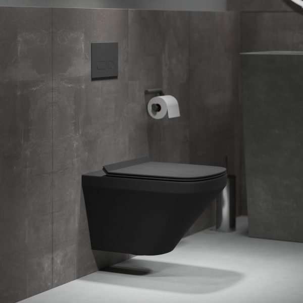 Унитаз подвесной Grossman GR-4440BMS (540х370х365) черный