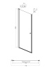 Душевая дверь в нишу Ambassador Elysium 111011109CX 80x200, стекло прозрачное, профиль хром