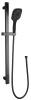 Дополнительные свойства: регулируемое крепление для ручного душа, двухрежимный ручной душ Комплектация: душевая штанга, держатель ручного душа, ручной душ, гибкий металлически шланг, установочный комплект