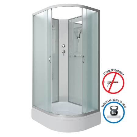 Душевая кабина Niagara Classic NG-33094-14LBK (1000х900х2000)