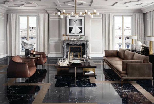 Керамогранит Keope Elements Lux Calacatta Gold Lap Rt 60x60