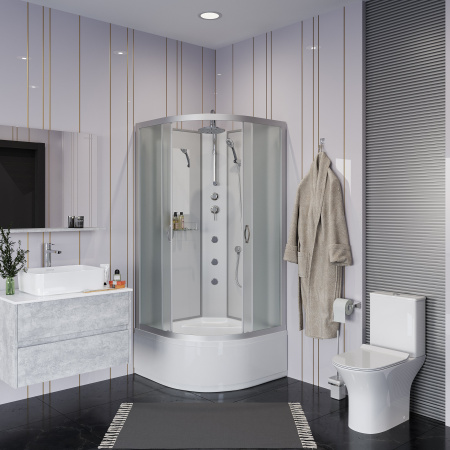 Душевая кабина Niagara Classic NG-2307-14BKTG (800х800х2100-2400)