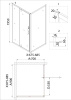 Душевой уголок Niagara Nova NG-83-9AB-A70B 90х70