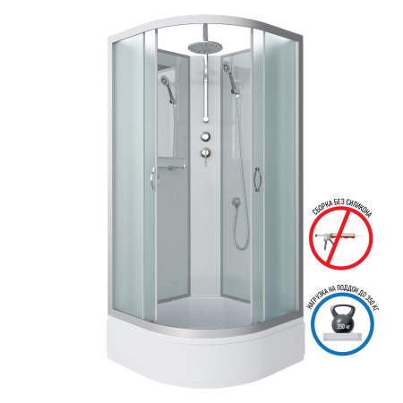 Душевая кабина Niagara Classic NG-3302-14BKT (1000х1000х2100-2400)