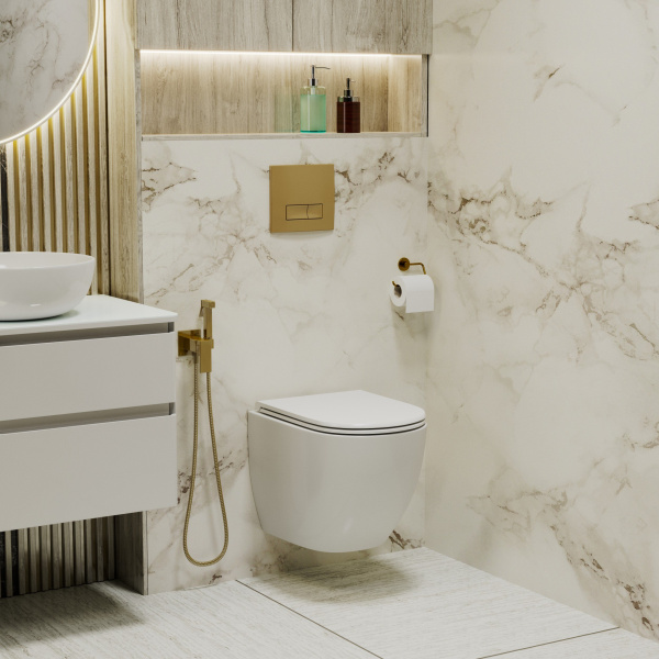 Кнопка смыва для инсталляции Grossman Classic 800.T1.04.310.310 золото матовый