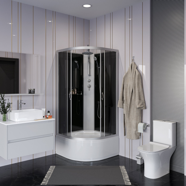 Душевая кабина Niagara Classic NG-2508-14BKT (900х900х2100-2400)