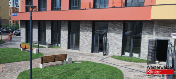 Вентилируемый фасад WK123 Grau 240x71x14 с пазом Westerwalder Klinker