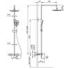 Душевая система с термостатом Diretto 030413 Bi