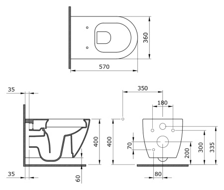 Крышка-сиденье для унитаза Ambassador Queen 112T20001S с микролифтом