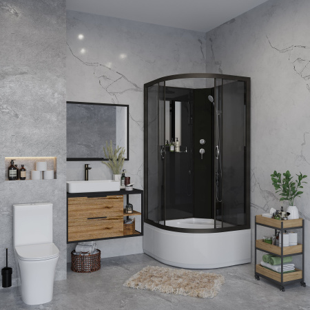 Душевая кабина Niagara Classic NG-6508-14BK (900х900х2000)