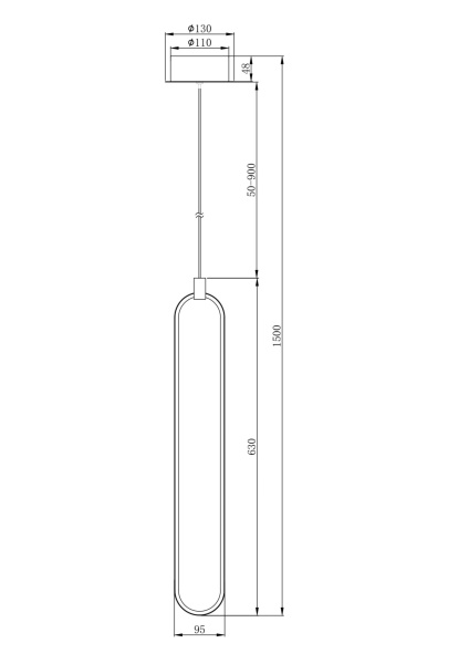 Подвесной светильник Maytoni Chain MOD017PL-L13G