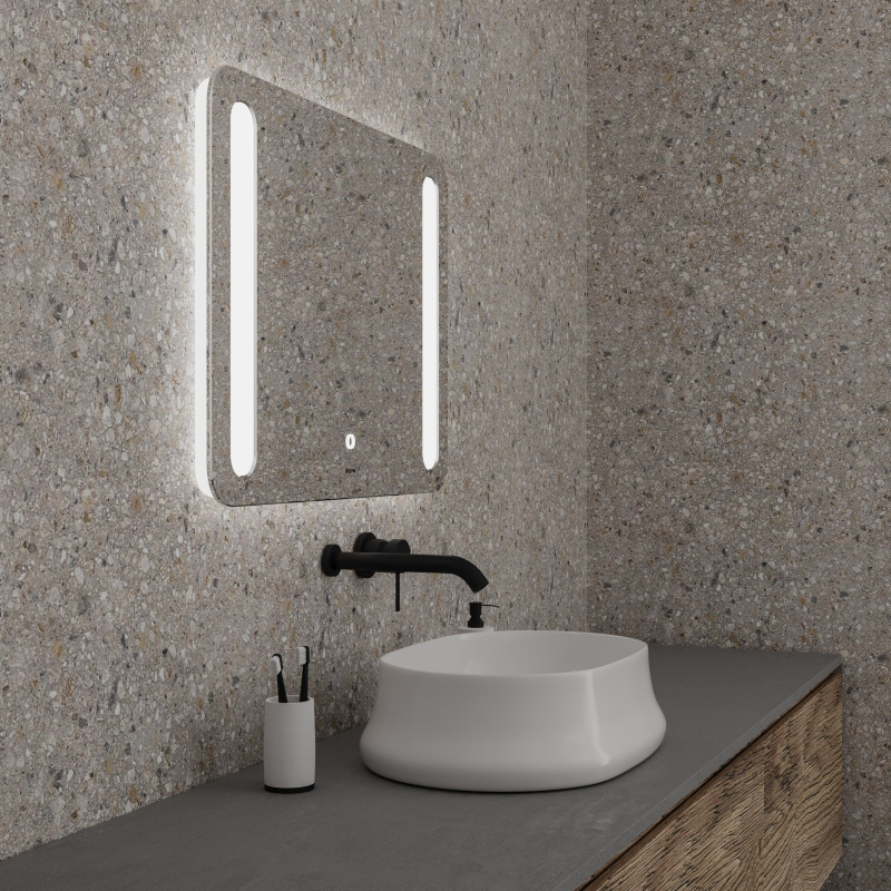 Зеркало в ванную Grossman Lara (900х800х45) с подсветкой