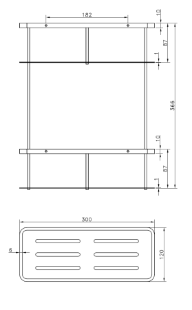 Полка для душа AltroBagno B 082603 Cr