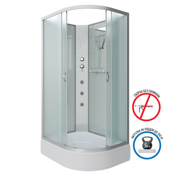 Душевая кабина Niagara Classic NG-33094-14LBKG (1000х900х2000)