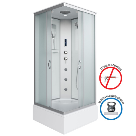 Душевая кабина с полкой Niagara Classic NG-1108-14F (900х900х2150)