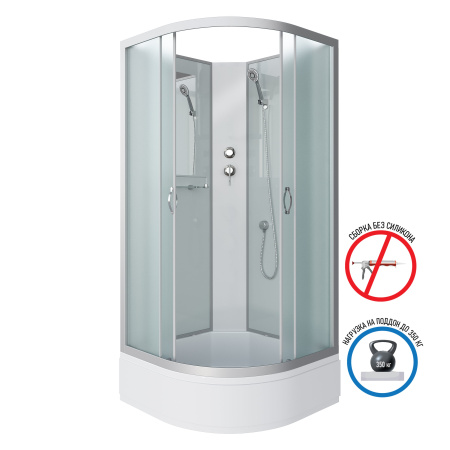 Душевая кабина Niagara Classic NG-3301-14BK (900х900х2000)