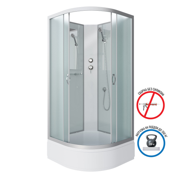 Душевая кабина Niagara Classic NG-3301-14BK (900х900х2000)