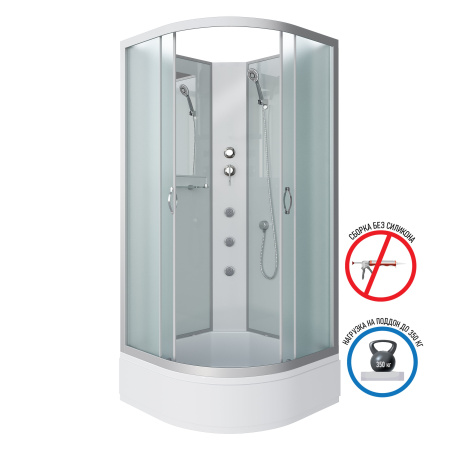 Душевая кабина Niagara Classic NG-3301-14BKG (900х900х2000)