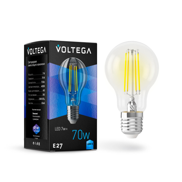 Лампа светодиодная Voltega General purpose bulb 7141 E27 7W