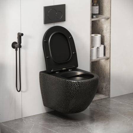 Унитаз подвесной Grossman GR-4411BBLS Color (550х365х395) черный