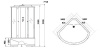 Душевая кабина Niagara Luxe NG-7710G (1000x1000х2150)